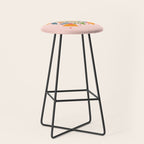 Art Nouveau Symmetric Buttercups Stool Gallery Image 1