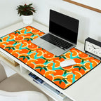Orange Harvest - Blue Desk Mat Gallery Image 2