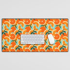 Orange Harvest - Blue Desk Mat Gallery Image 1
