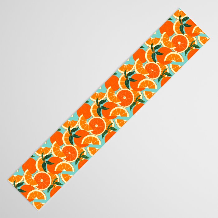 Orange Harvest - Blue Table Runner Gallery Image 3