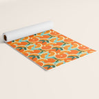 Orange Harvest - Blue Yoga Mat Gallery Image 2