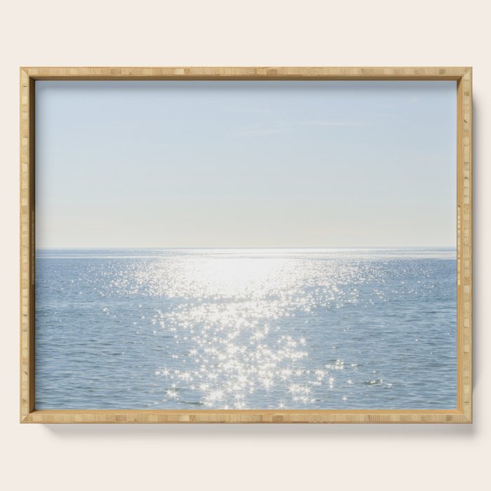 Electric Blue Ocean Serving Tray Gallery Image 1
