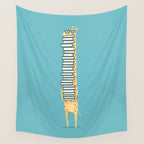A Book Lover (blue) Wall Tapestry Gallery Image 4