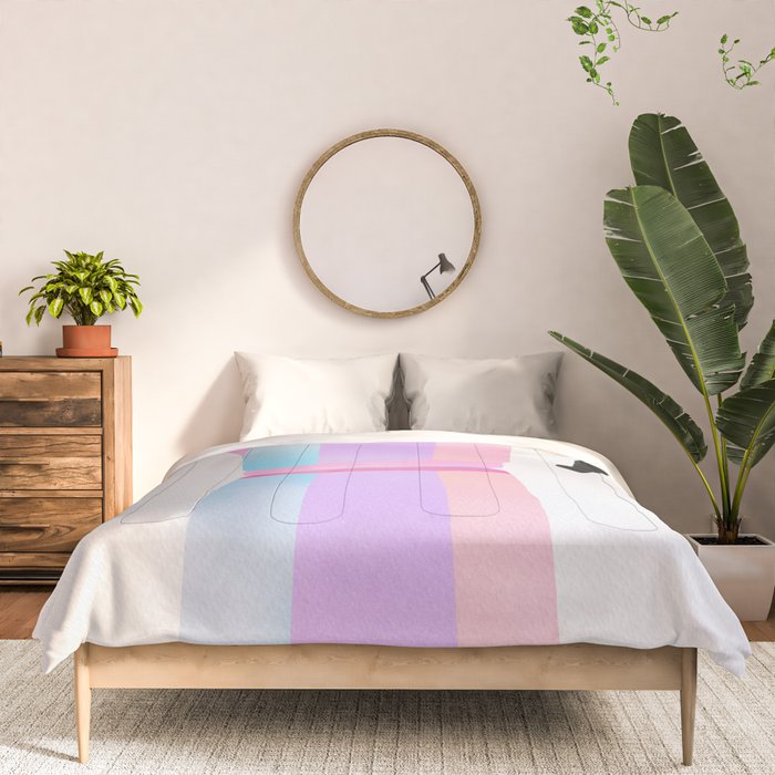 Neon Coffee Moka Pot Comforter Gallery Image 3