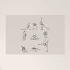 Skeleton Yoga Welcome Mat Gallery Image 1