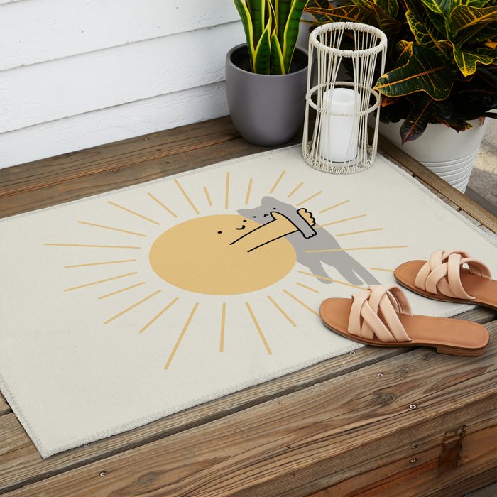 Have a Meowvelous Day Outdoor Rug Gallery Image 2