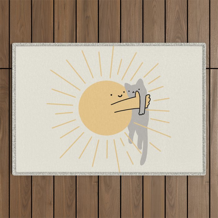 Have a Meowvelous Day Outdoor Rug Gallery Image 1