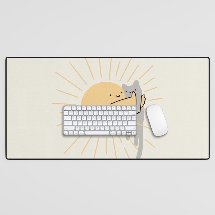 Have a Meowvelous Day Desk Mat Gallery Image 1