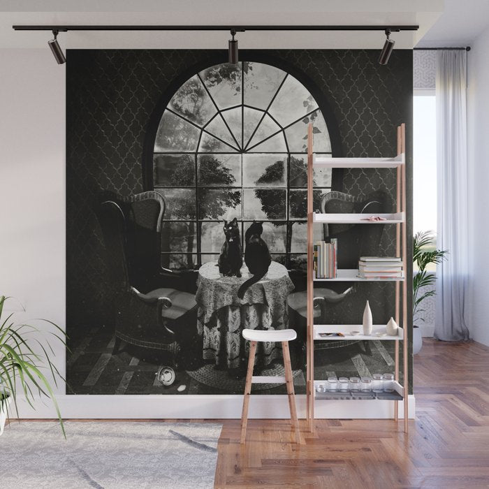 Room Skull B&W Wall Mural Gallery Image 1