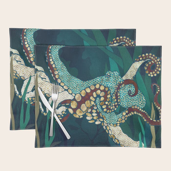 Metallic Octopus V Placemat Gallery Image 1