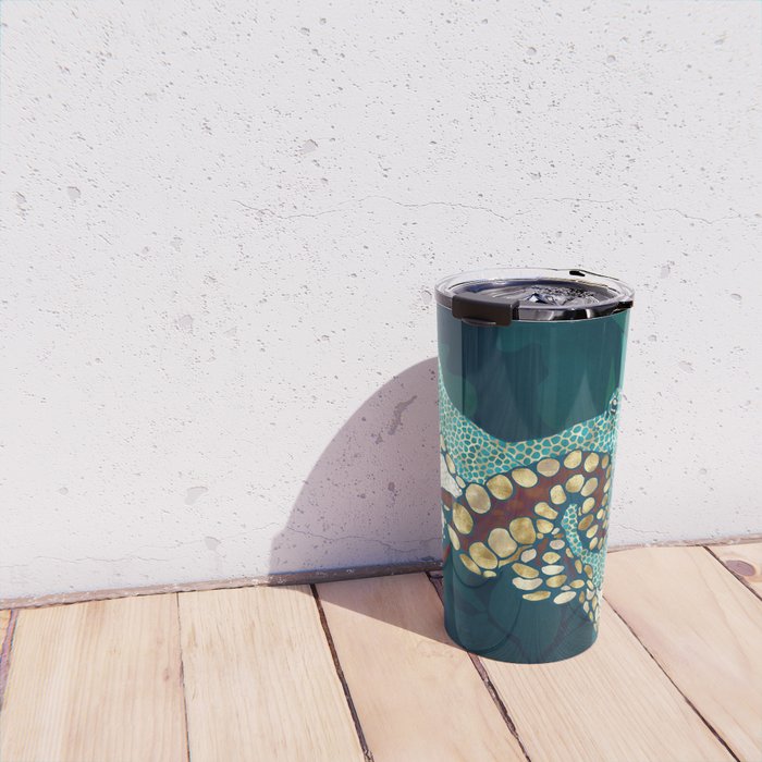 Metallic Octopus V Travel Mug Gallery Image 4