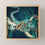 Metallic Octopus V Mini Art Print Gallery Image 1