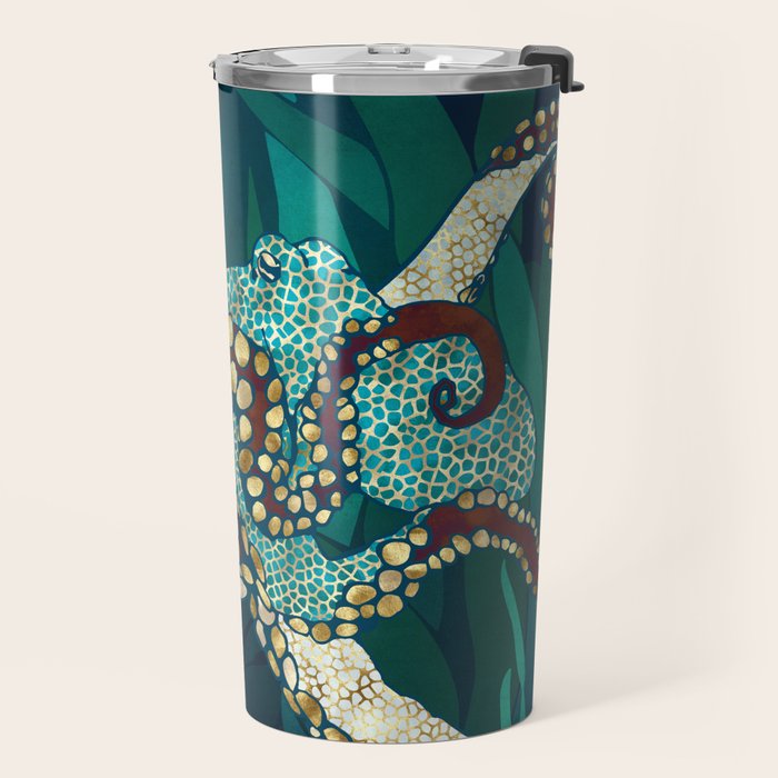 Metallic Octopus V Travel Mug Gallery Image 2