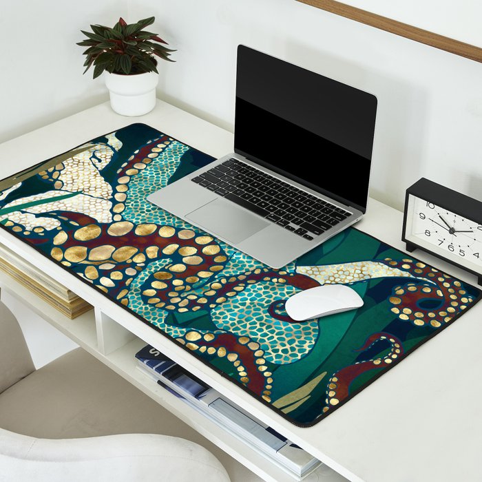 Metallic Octopus V Desk Mat Gallery Image 2