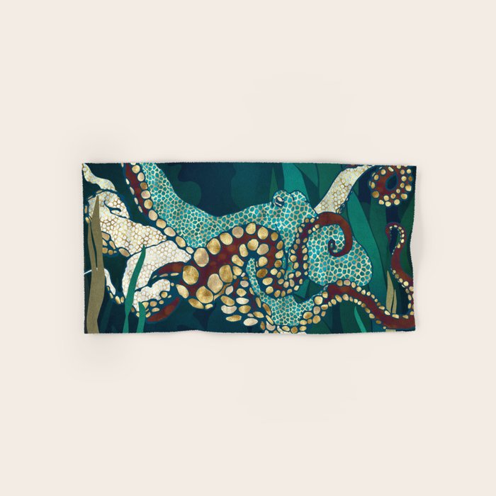 Metallic Octopus V Bath Towel Gallery Image 1