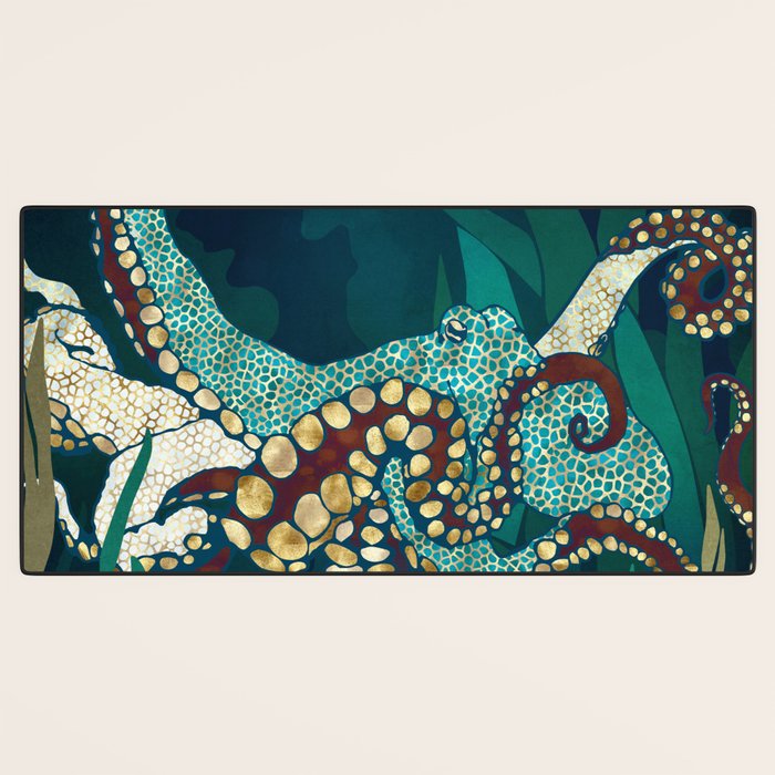 Metallic Octopus V Desk Mat Gallery Image 3