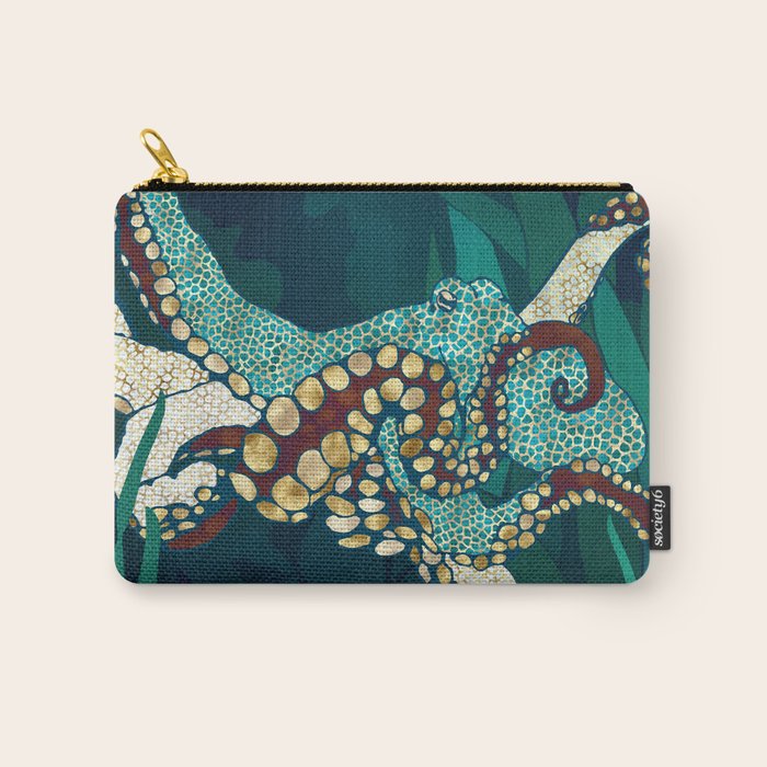 Metallic Octopus V Carry All Pouch Gallery Image 1
