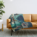 Metallic Octopus V Throw Blanket Gallery Image 1