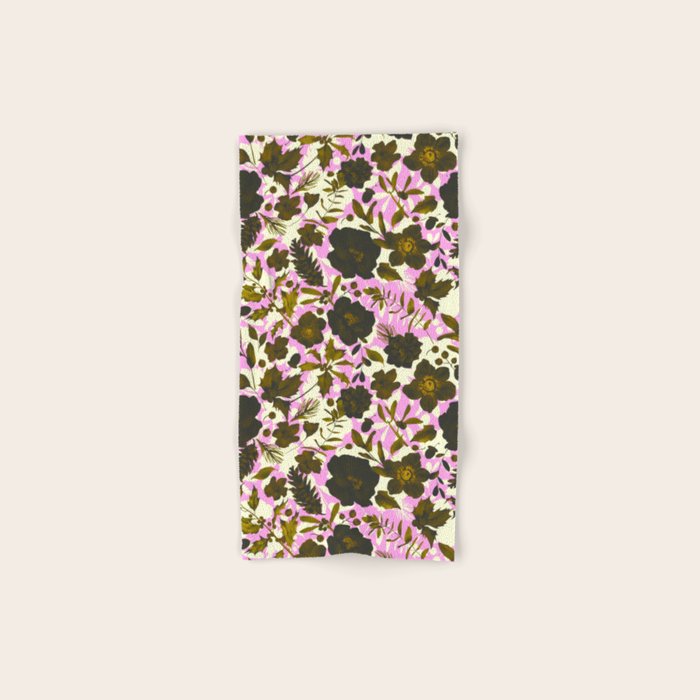 Illuminated garden silhouette Bath Towel Gallery Image 1
