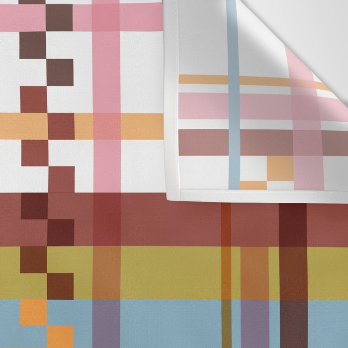 Bold Grid Aesthetic Wall Tapestry Gallery Image 3