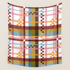 Bold Grid Aesthetic Wall Tapestry Gallery Image 4