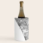 Los Angeles White Map Wine Chiller Gallery Image 2