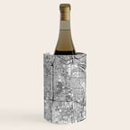 Los Angeles White Map Wine Chiller Gallery Image 3