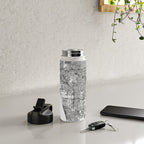 Los Angeles White Map Water Bottle Gallery Image 4