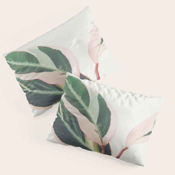 Pink Leaves III Pillow Sham Gallery Image 3