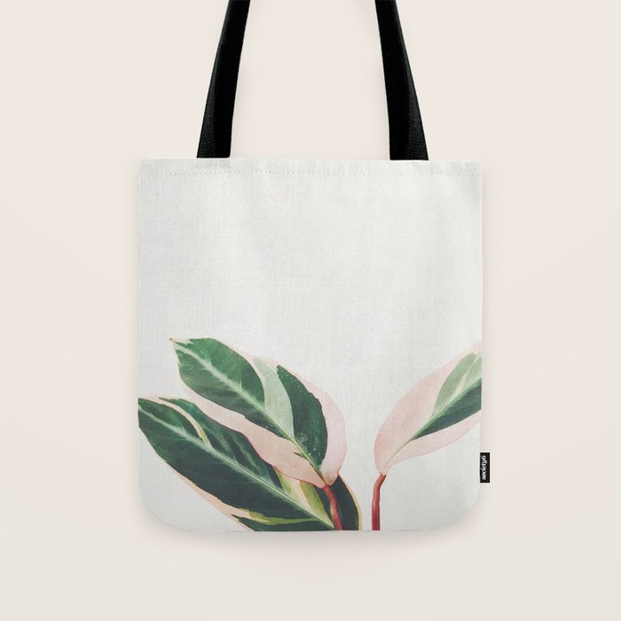 Pink Leaves III Tote Bag Gallery Image 1