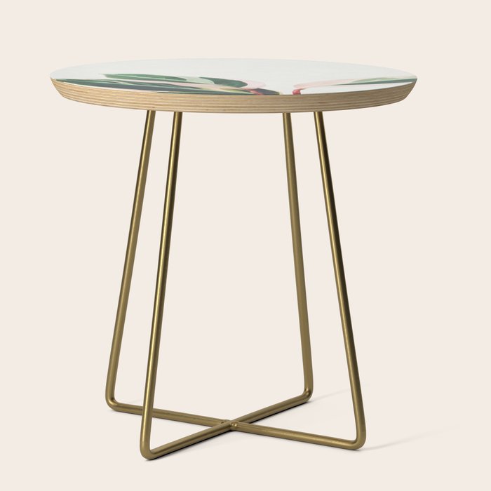 Pink Leaves III Side Table Gallery Image 1