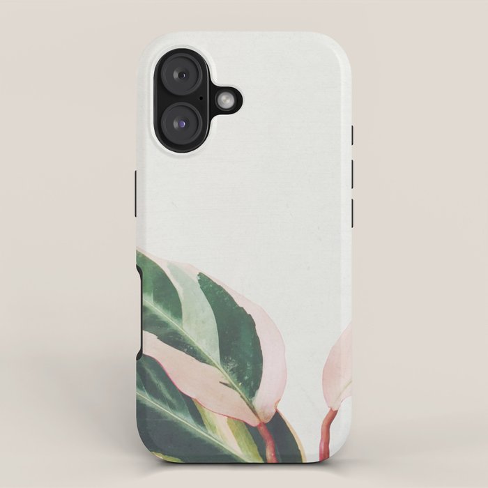 Pink Leaves III iPhone Case Gallery Image 1