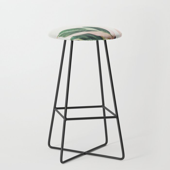 Pink Leaves III Stool Gallery Image 1