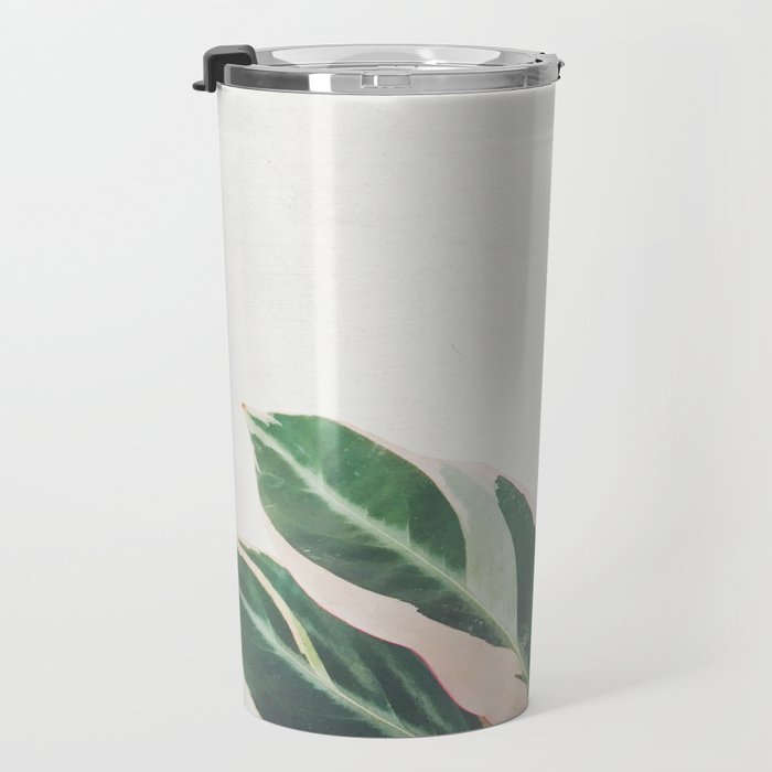 Pink Leaves III Travel Mug Gallery Image 3