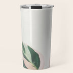 Pink Leaves III Travel Mug Gallery Image 1