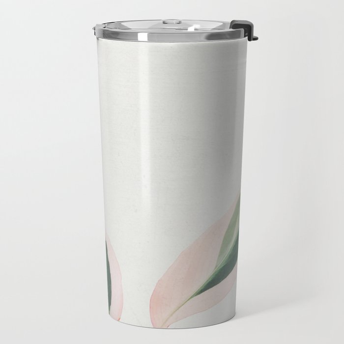 Pink Leaves III Travel Mug Gallery Image 2