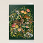 Zinnia Mushroom Garden Stationery Card Gallery Image 2
