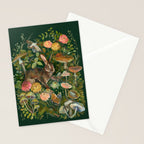 Zinnia Mushroom Garden Stationery Card Gallery Image 2