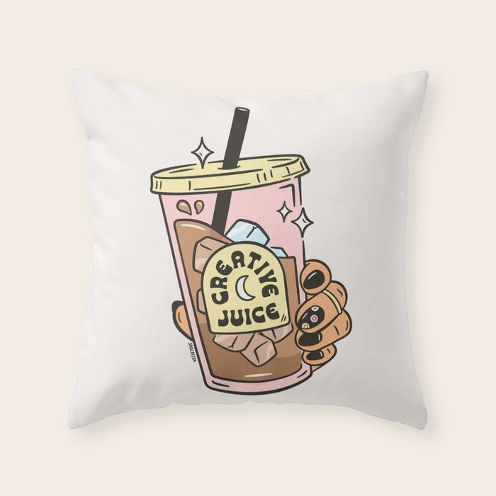 CREATIVE JUICE (LIGHT) Throw Pillow Gallery Image 6
