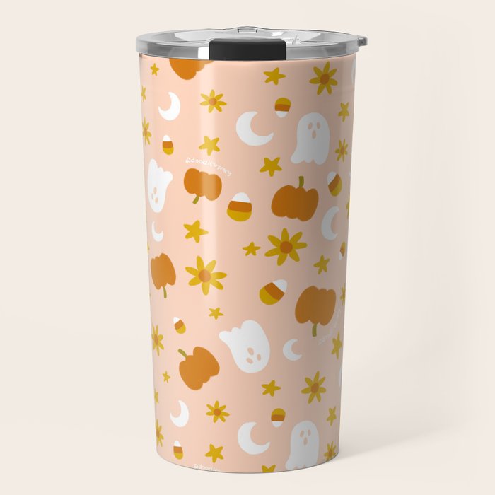 Is It Fall Yet in Peach Travel Mug Gallery Image 1