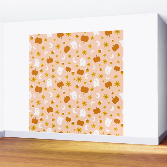 Is It Fall Yet in Peach Wall Mural Gallery Image 2