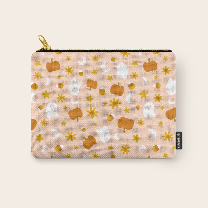 Is It Fall Yet in Peach Carry All Pouch Gallery Image 1