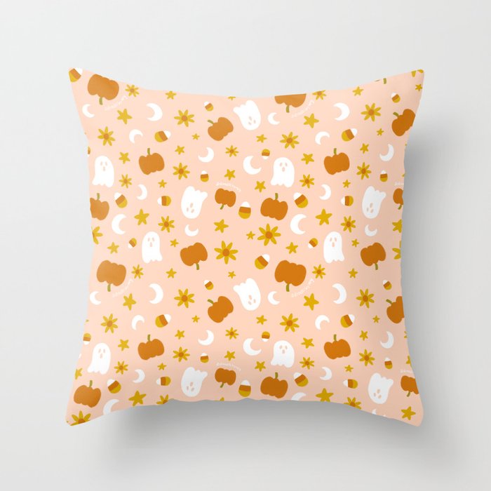 Is It Fall Yet in Peach Throw Pillow Gallery Image 6