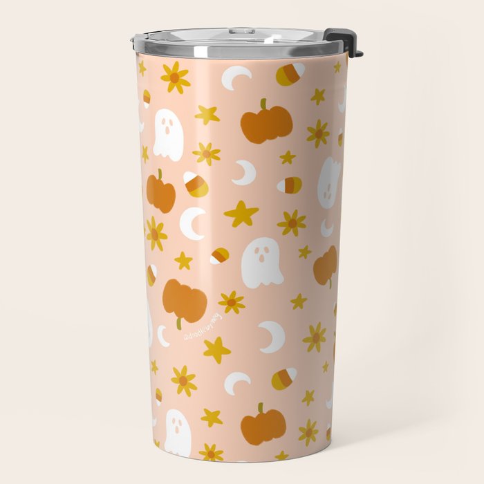 Is It Fall Yet in Peach Travel Mug Gallery Image 2
