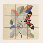 Magnolia flower and insect Wood Wall Art Gallery Image 1