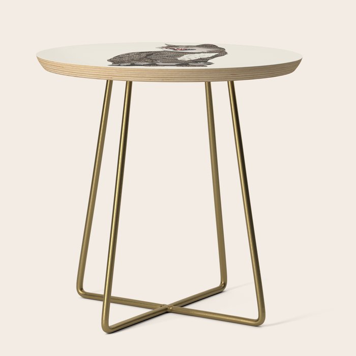 Indian desert cat off white Side Table Gallery Image 1
