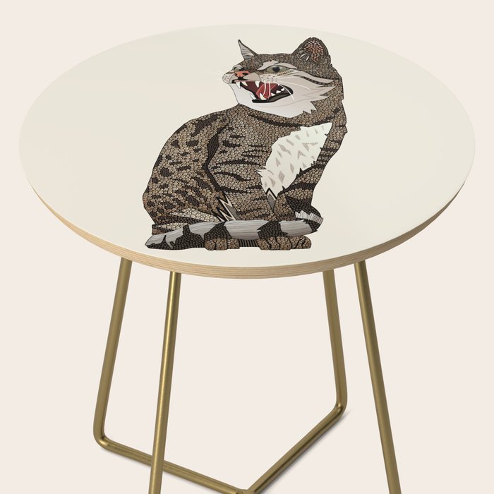 Indian desert cat off white Side Table Gallery Image 2