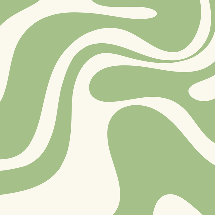 Retro Liquid Swirl Abstract Pattern in Light Sage Green and Cream Coffee Mug Gallery Image 2