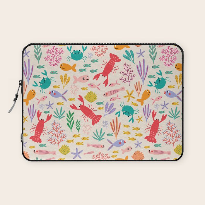 The Happy Ocean  Laptop Sleeve Gallery Image 1