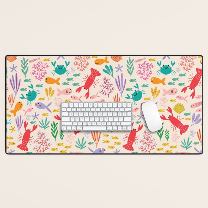 The Happy Ocean  Desk Mat Gallery Image 1